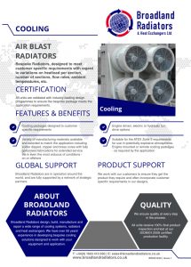 Air Blast Radiators